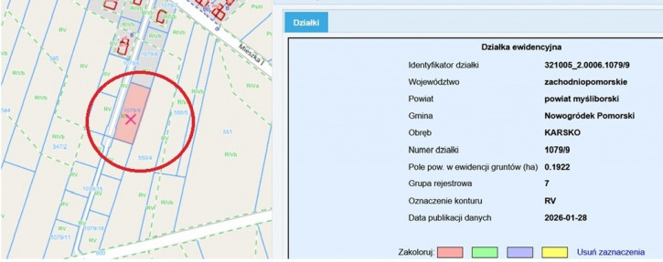 Działka Sprzedaż Karsko 2