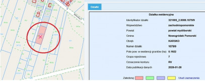 Działka Sprzedaż Karsko