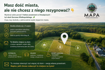 Działka Sprzedaż Gorzów Wielkopolski Chwalęcice Dolne Lipowa