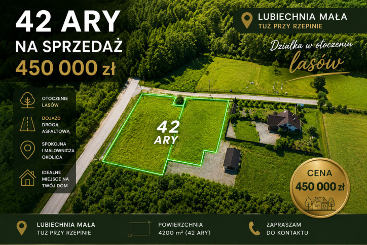 Działka Sprzedaż Lubiechnia Mała 1