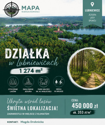 Działka Sprzedaż Lubniewice 1